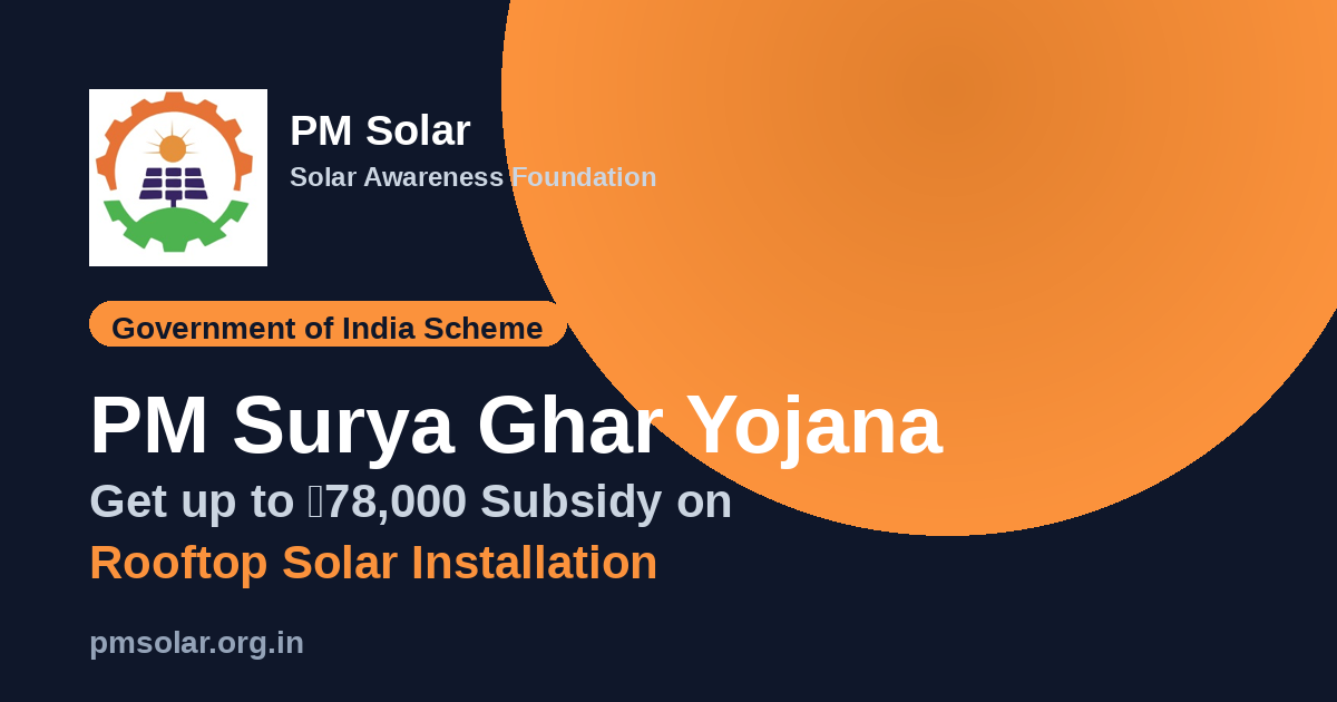 PM Surya Ghar Yojana - Free Electricity Scheme | Solar Awareness Foundation | PM Solar